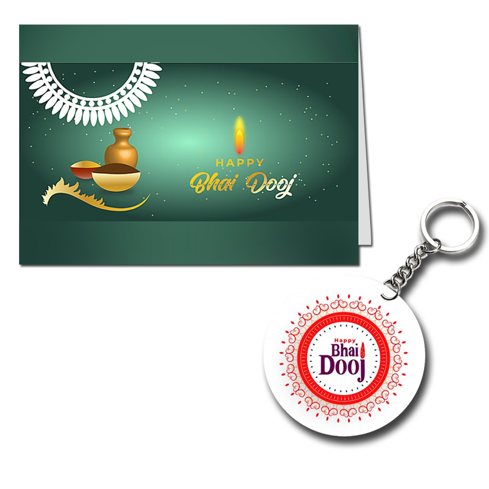 Happy Bhai Dooj Printed Greeting Card
