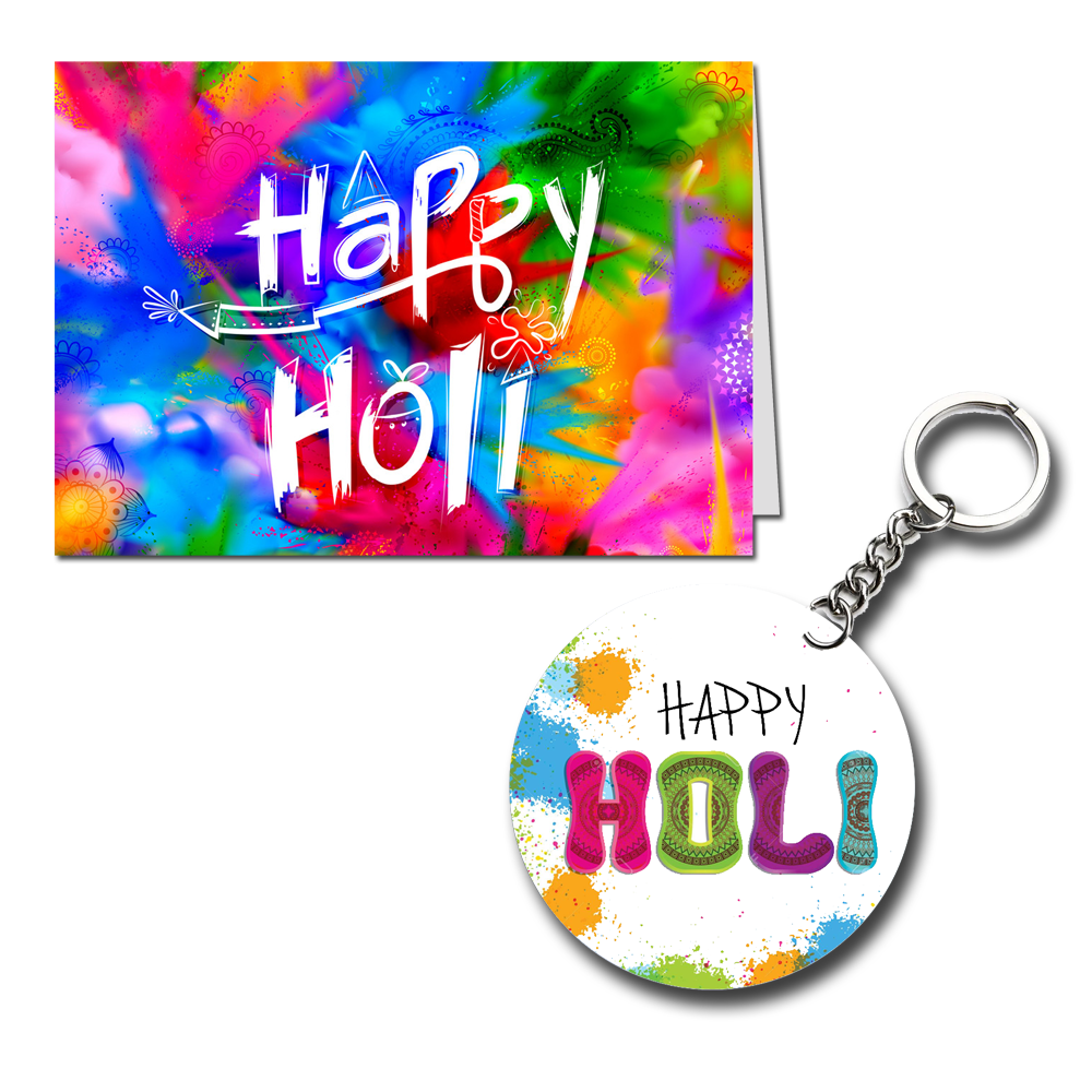 Happy Holi Printed Greeting Card