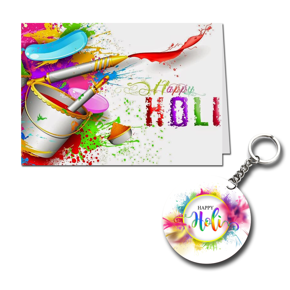 Happy Holi Printed Greeting Card