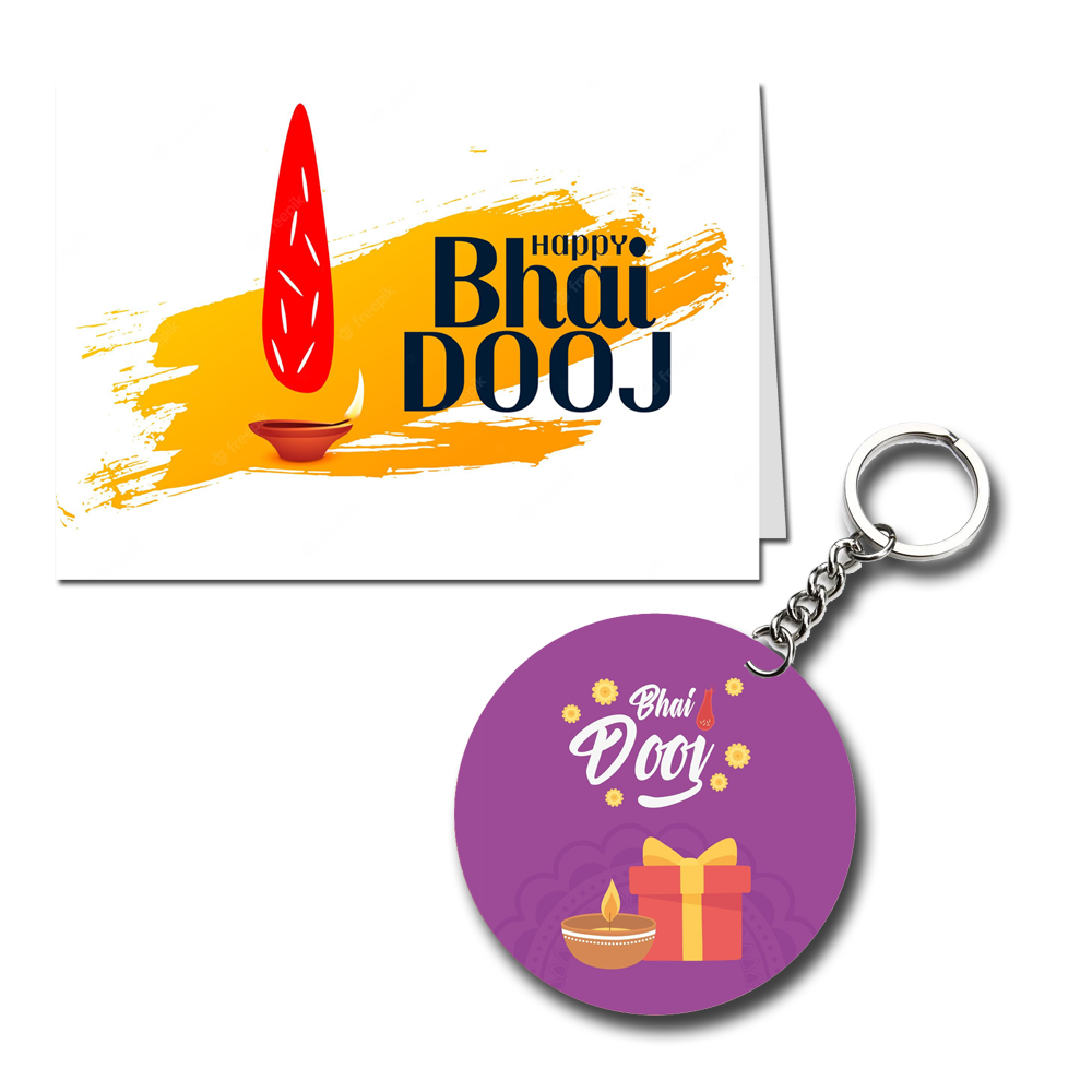 Happy Bhai Dooj Printed Greeting Card