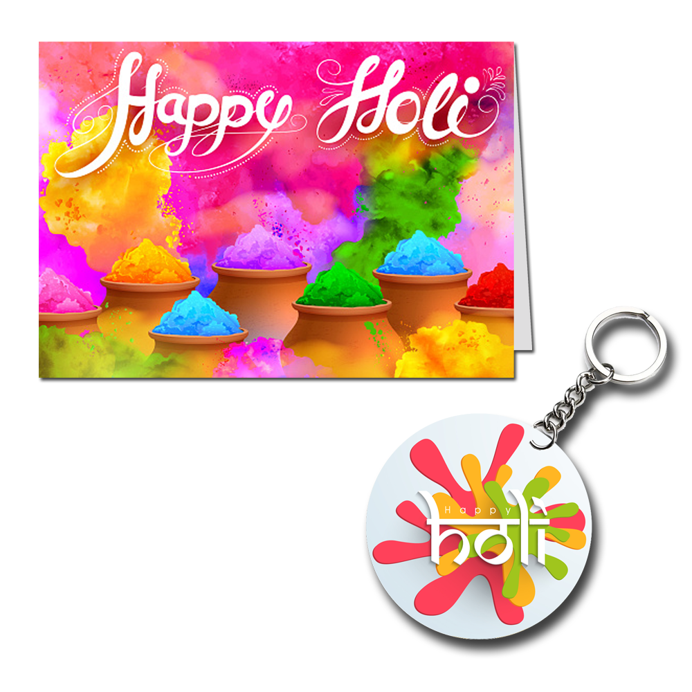 Happy Holi Printed Greeting Card