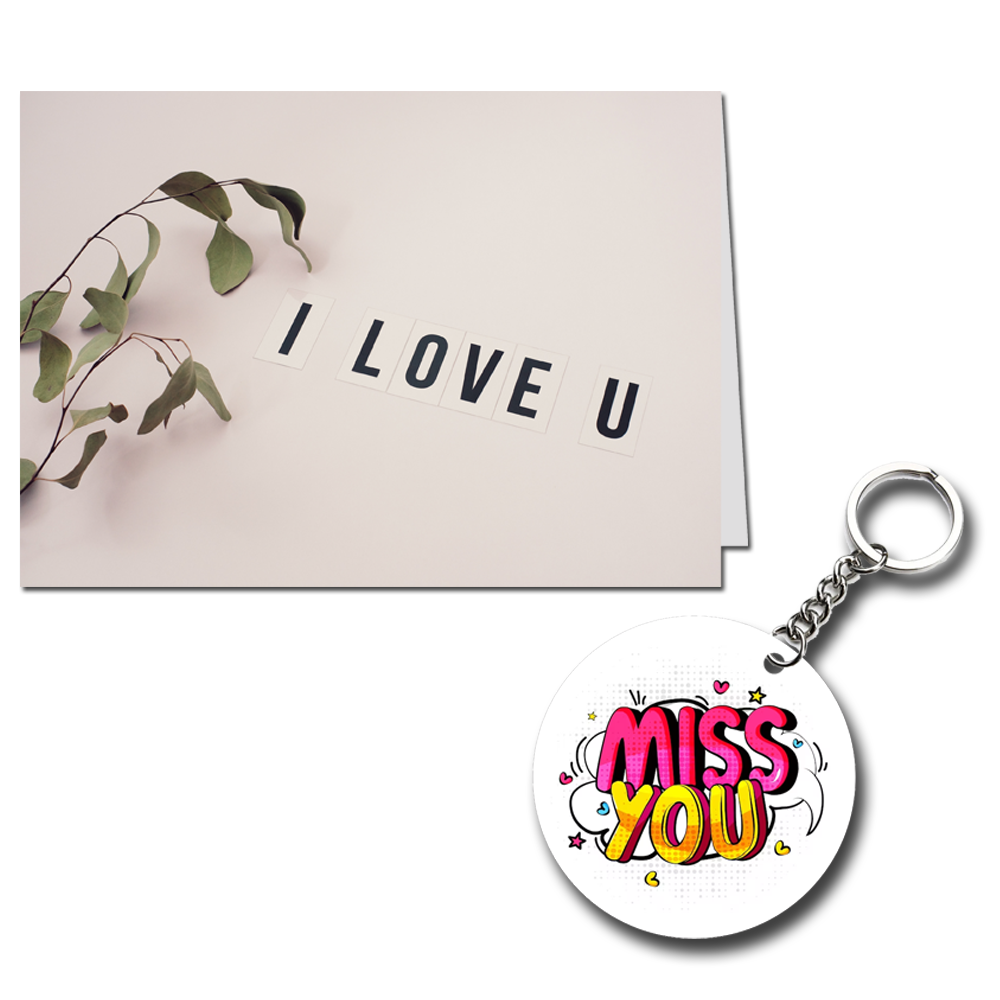I Love You Printed Greeting Card