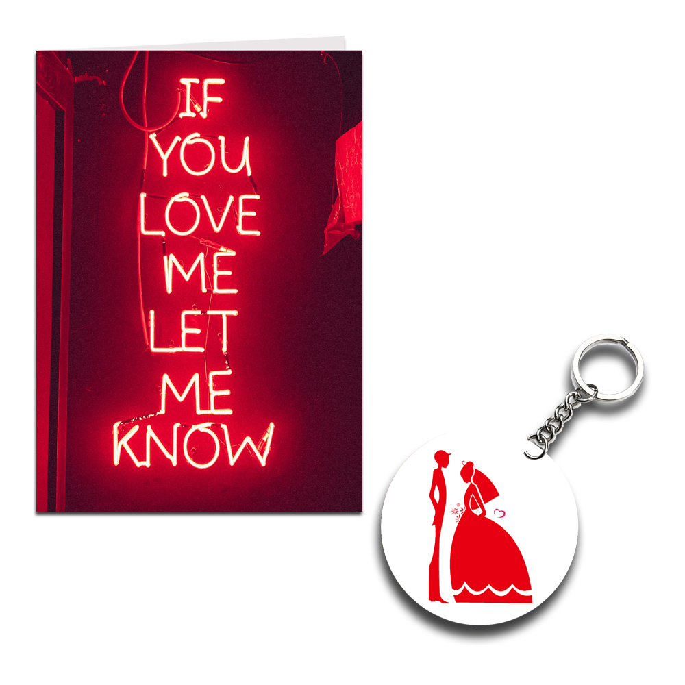 I Love You Printed Greeting Card