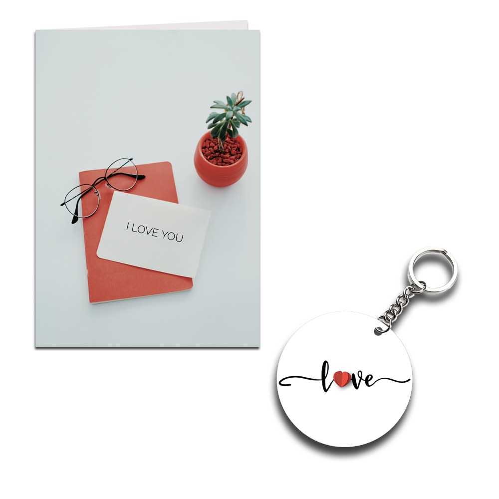 Love You Printed Greeting Card