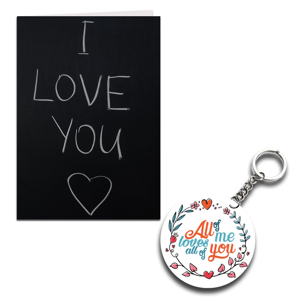 Love You Printed Greeting Card