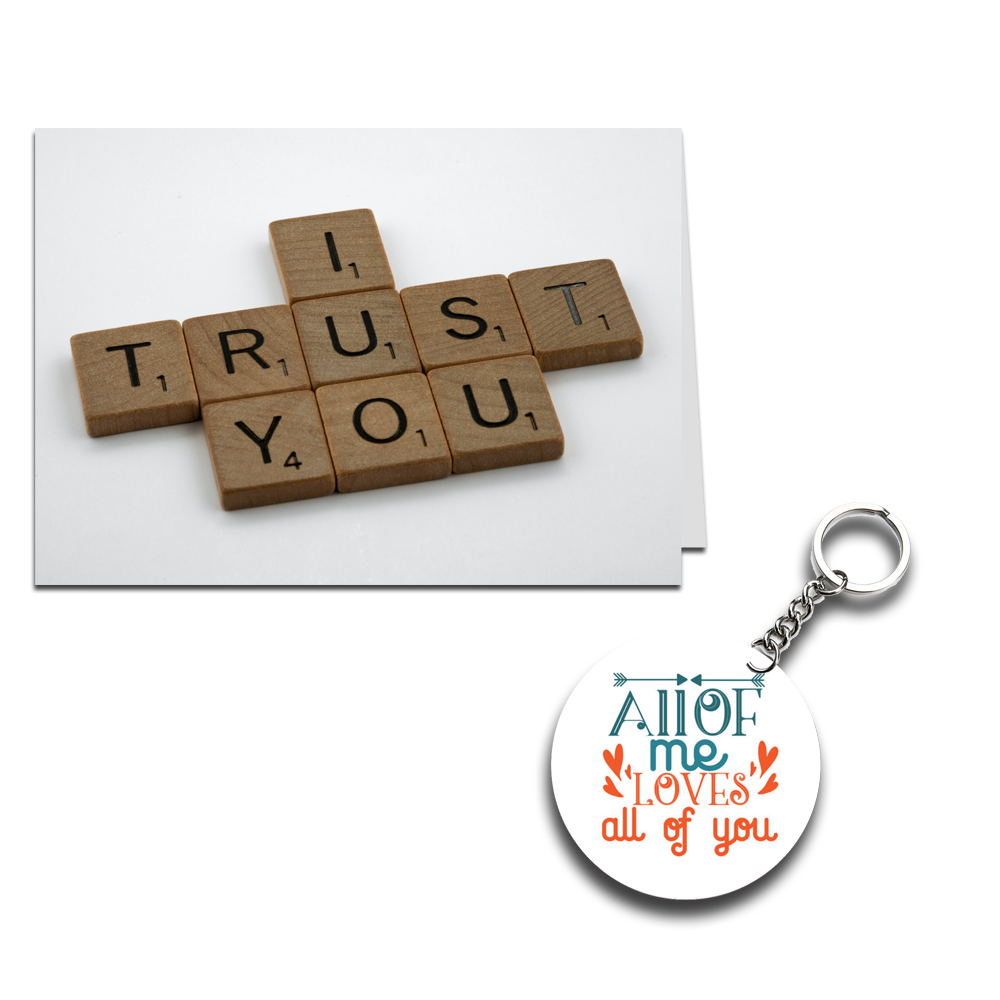 I Trust You Printed Greeting Card