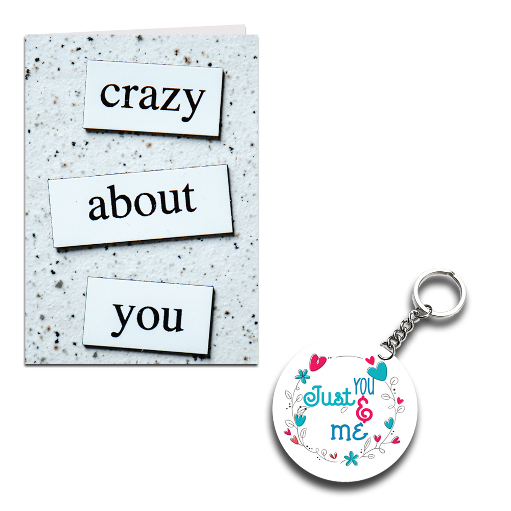 Crazy About You Printed Greeting Card