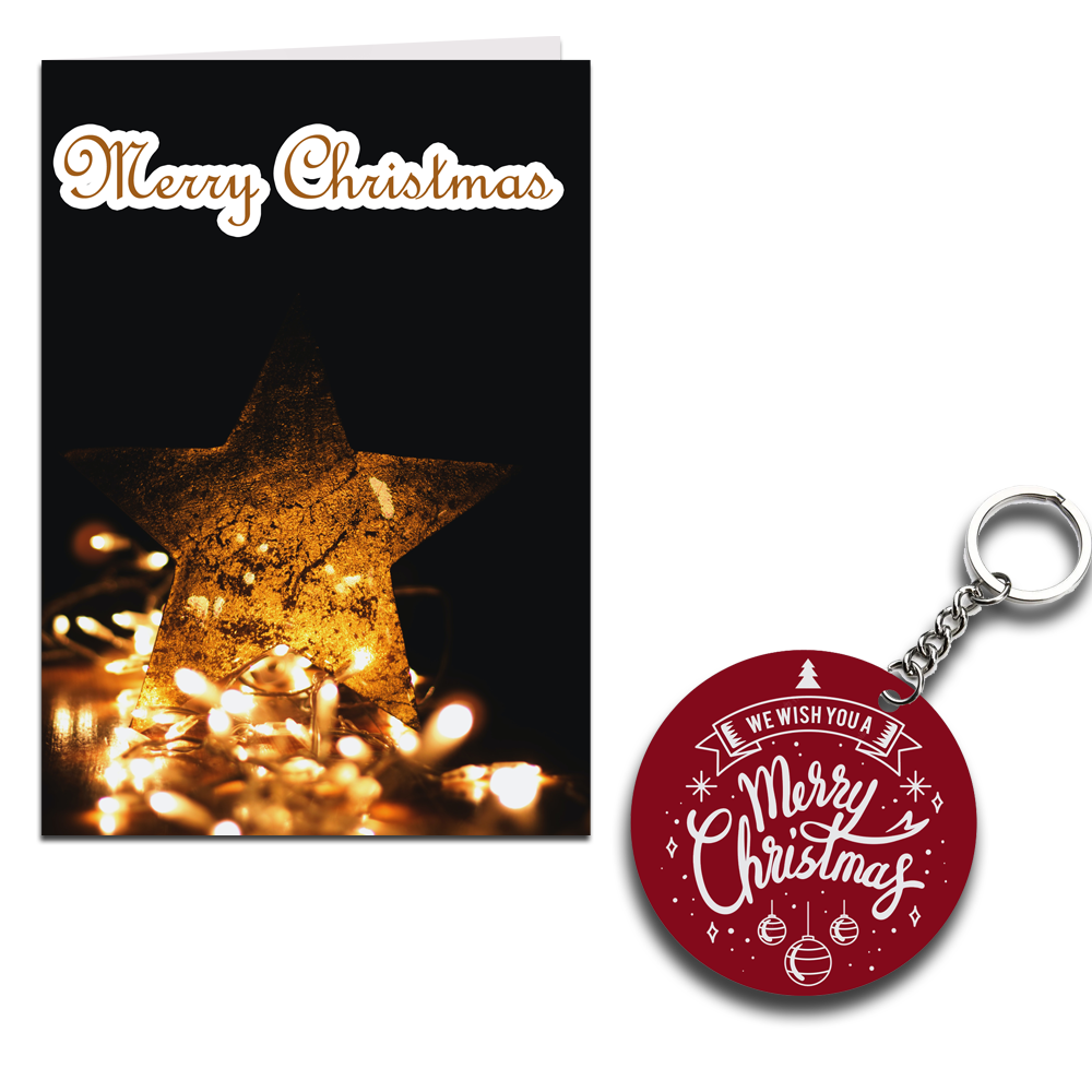 Merry Christmas Printed Greeting Card