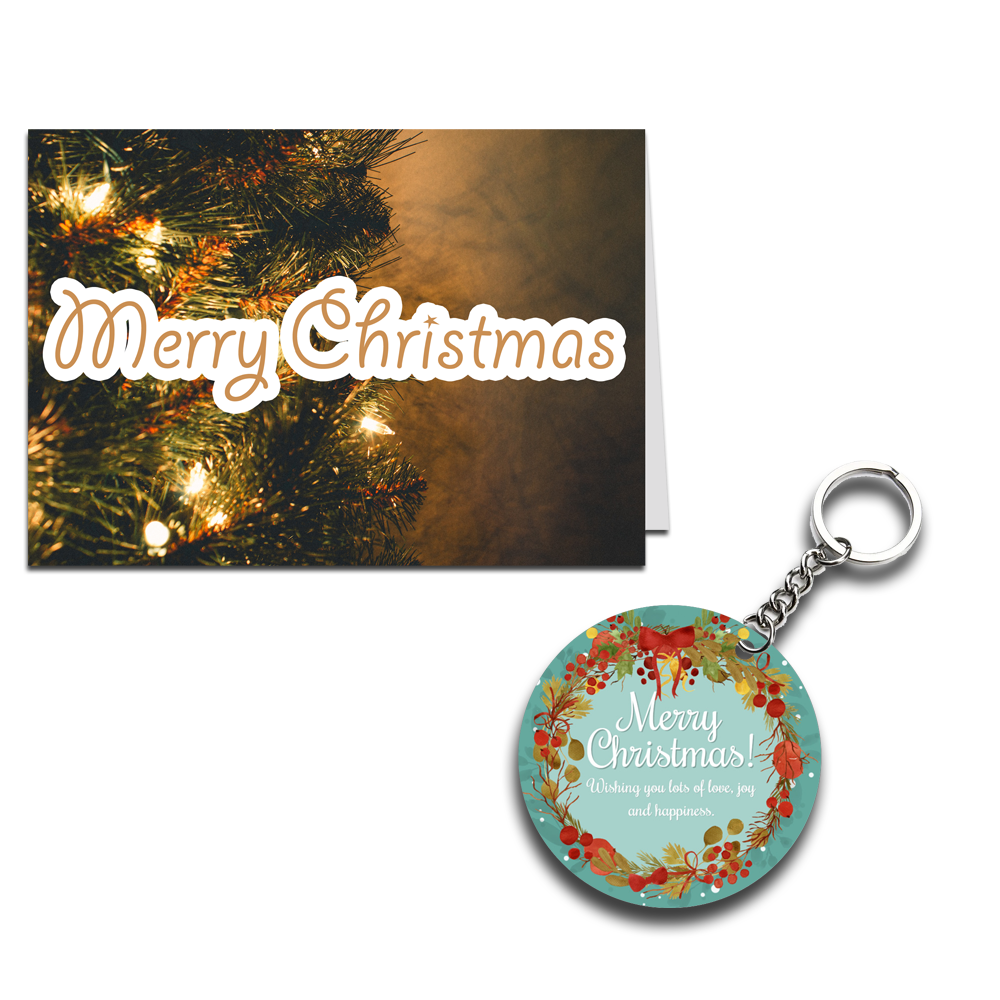 Merry Christmas Printed Greeting Card