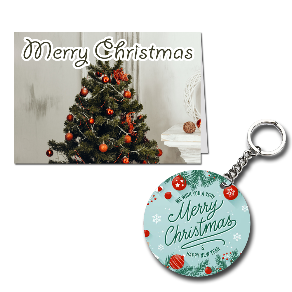 Merry Christmas Printed Greeting Card