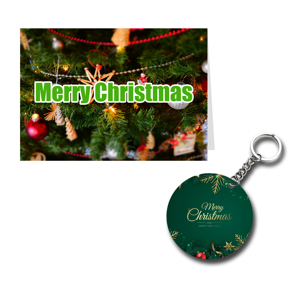 Merry Christmas Printed Greeting Card