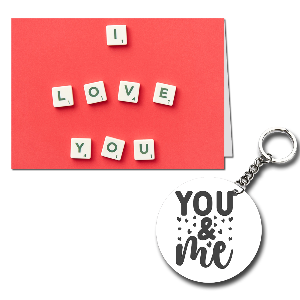 Love You Printed Greeting Card