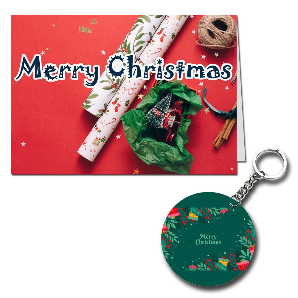 Merry Christmas Printed Greeting Card