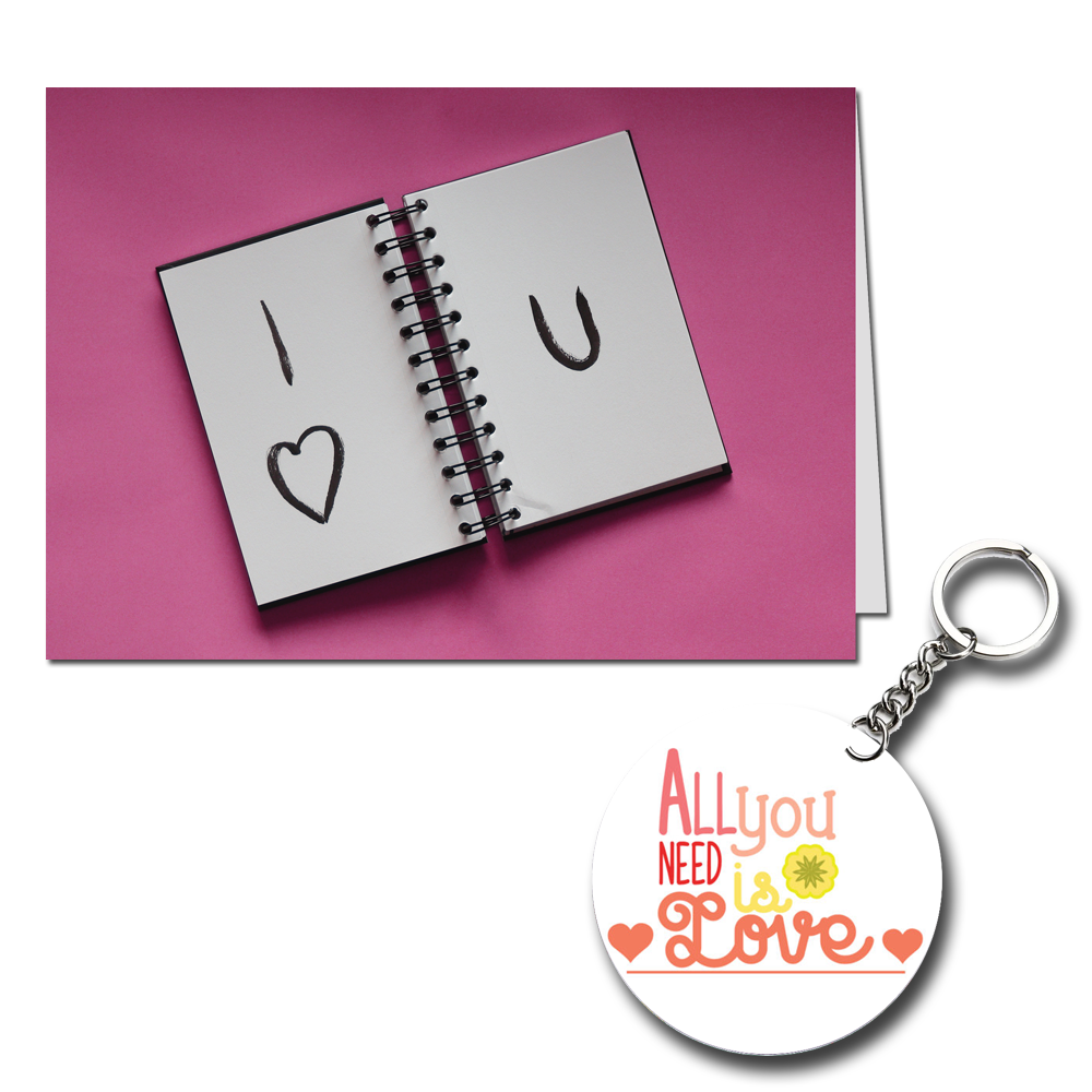 I Love You Printed Greeting Card