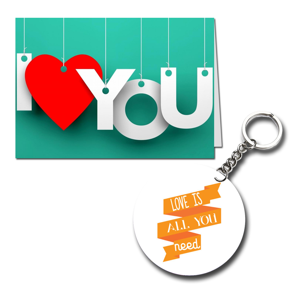 Love You Printed Greeting Card