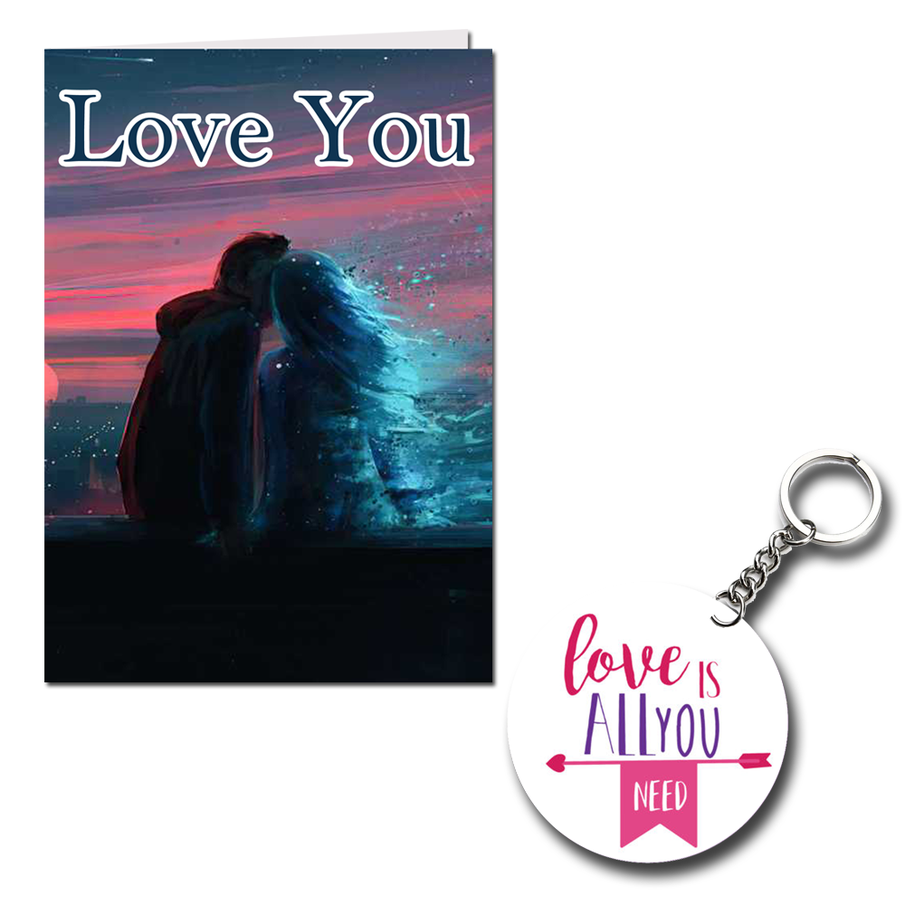 Love You Printed Greeting Card