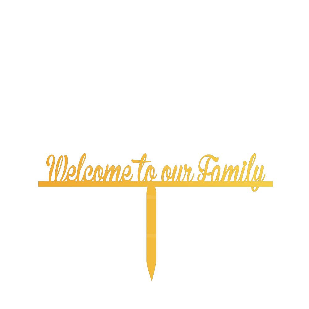 Welcome to our Family cake topper