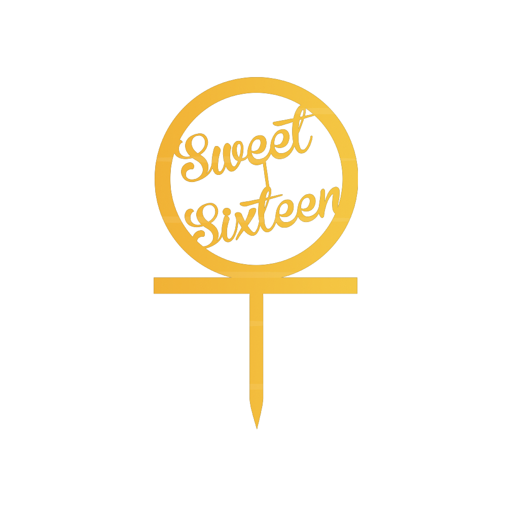 Sweet sixteen Cake Topper