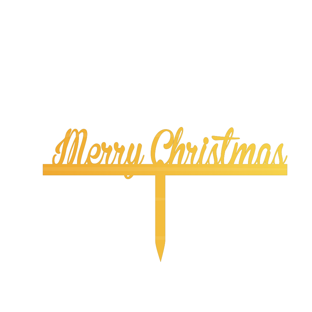 Marry Christmas cake topper