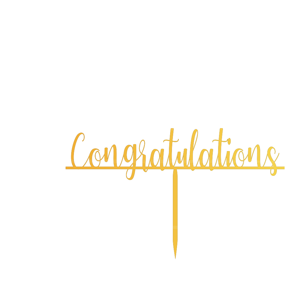 congratulation cake topper