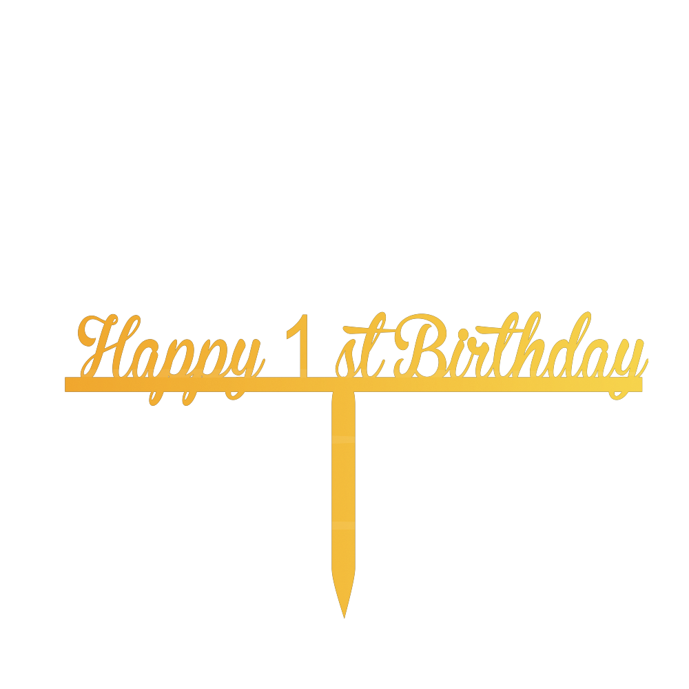 Happy 1st Birthday cake topper