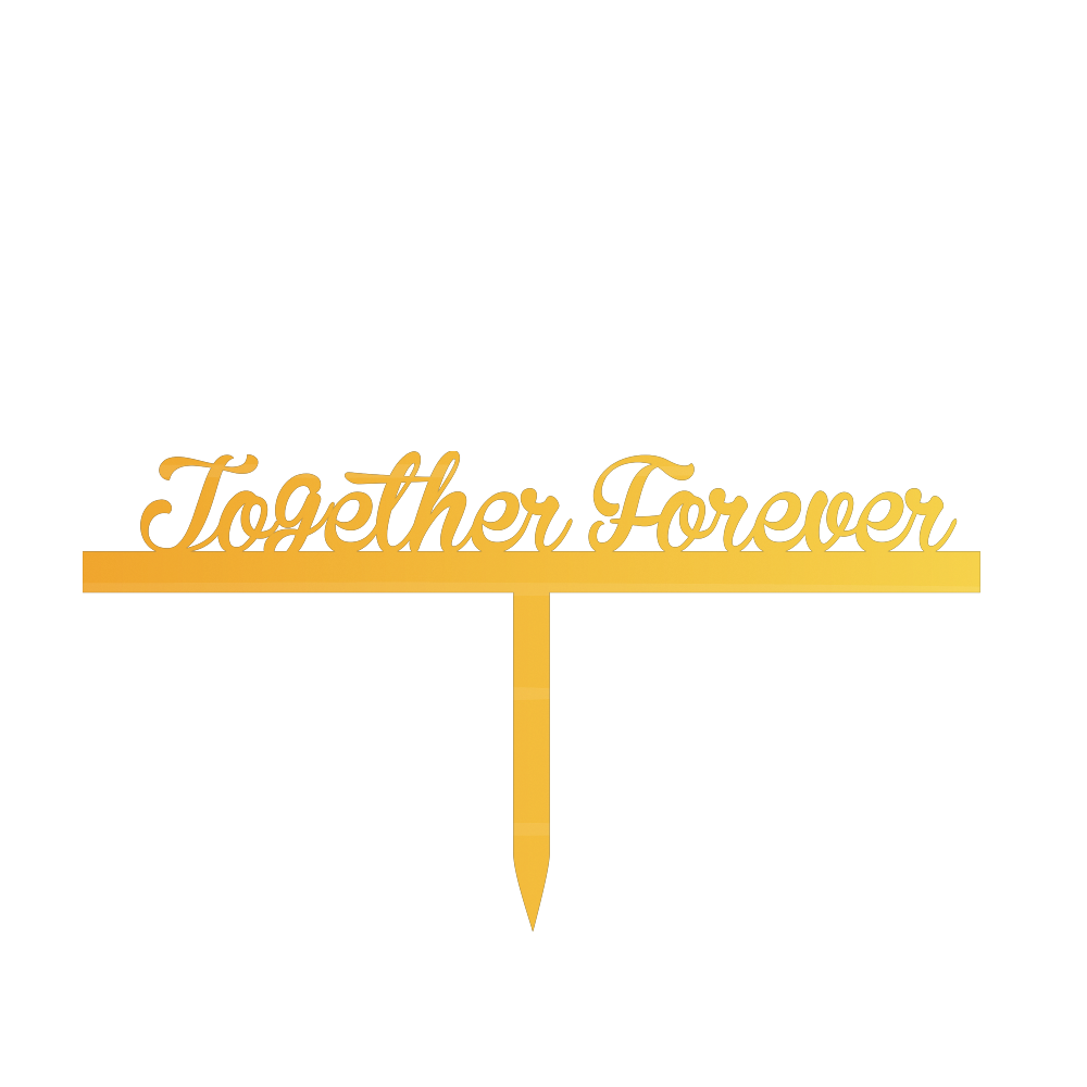Together Forever cake topper
