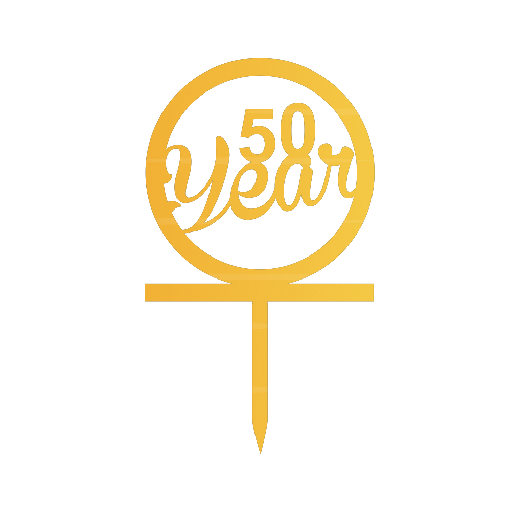50 Year Cake Topper