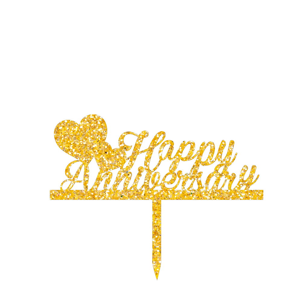 Happy Anniversary Cake Topper