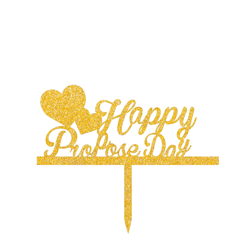 Happy propose day cake topper