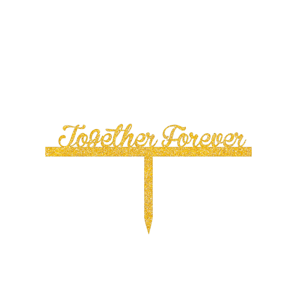 Together Forever cake topper