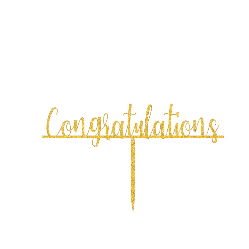 congratulation cake topper