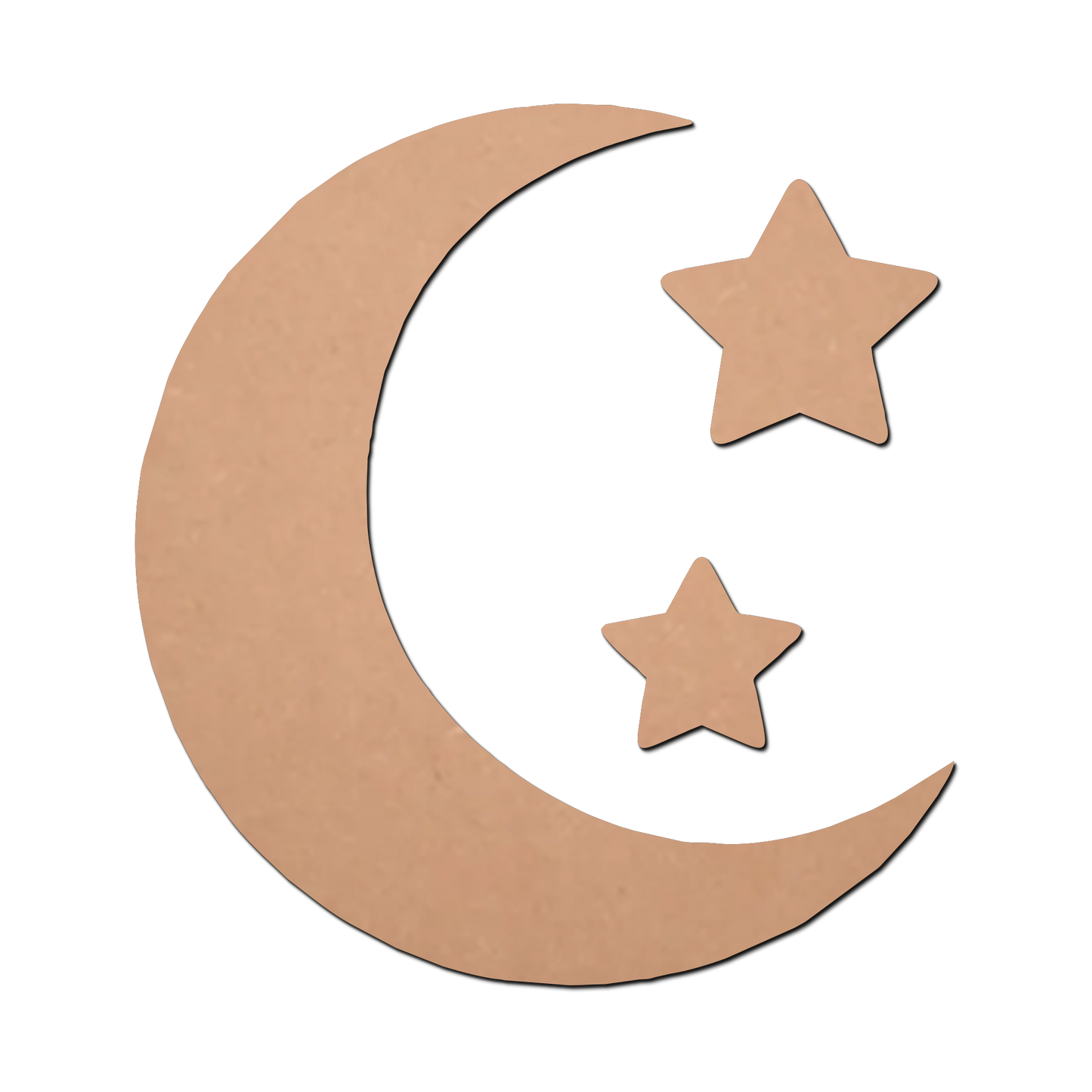 Moon Star MDF Cutouts for Art and Craft Work / Craft Shapes