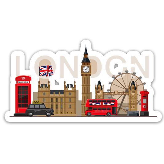 ShopTwiz London Lovely City Fridge Magnet and Door Magnets