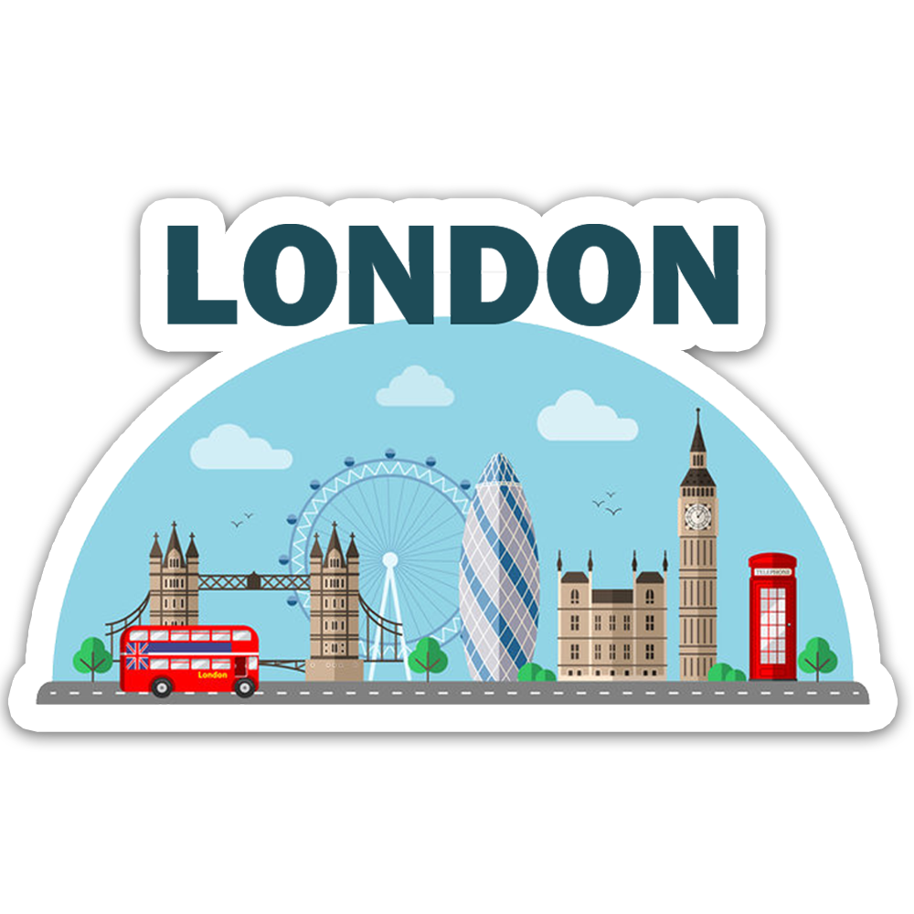 ShopTwiz London Decor City Fridge Magnet and Door Magnets