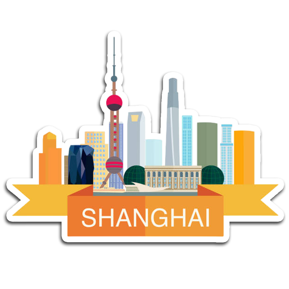 ShopTwiz Shanghai Beautiful City Fridge Magnet and Door Magnets
