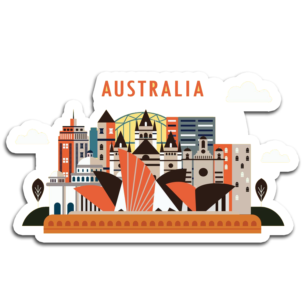 ShopTwiz Australia Beautiful City Fridge Magnet and Door Magnets