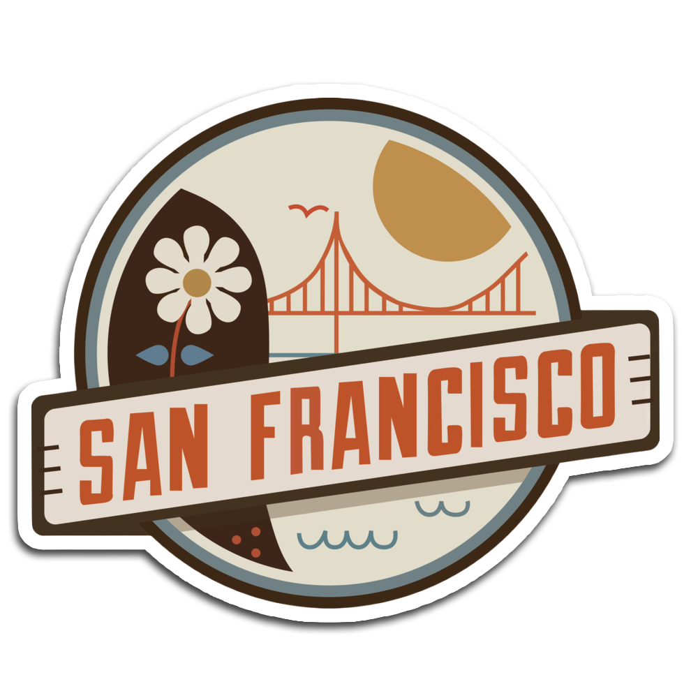 ShopTwiz San Francisco Lovely City Fridge Magnet and Door Magnets
