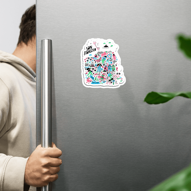 ShopTwiz San Francisco Tour Door Magnets And City Fridge Magnet