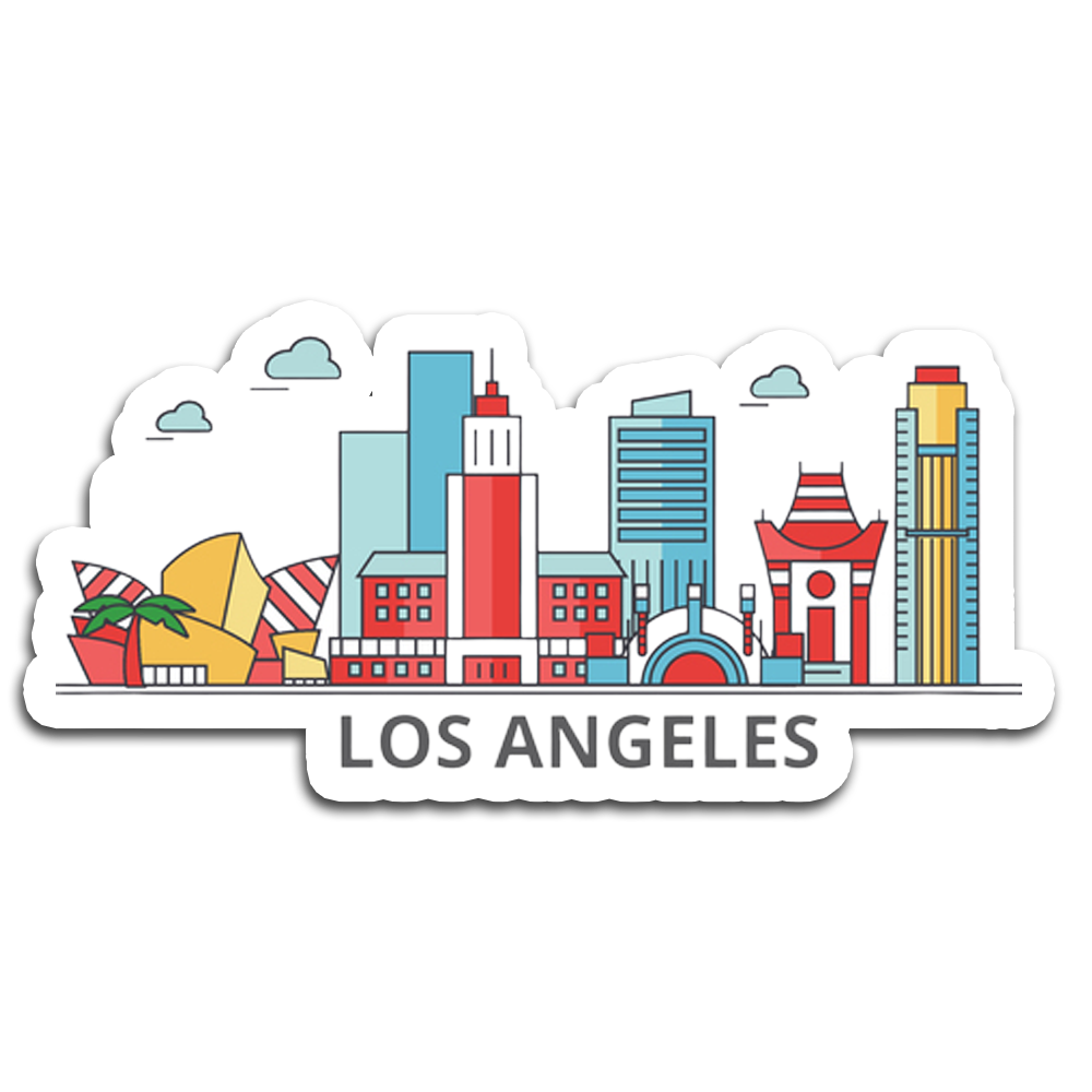 ShopTwiz Los Angeles City Fridge Magnet And Beauty Door Magnets