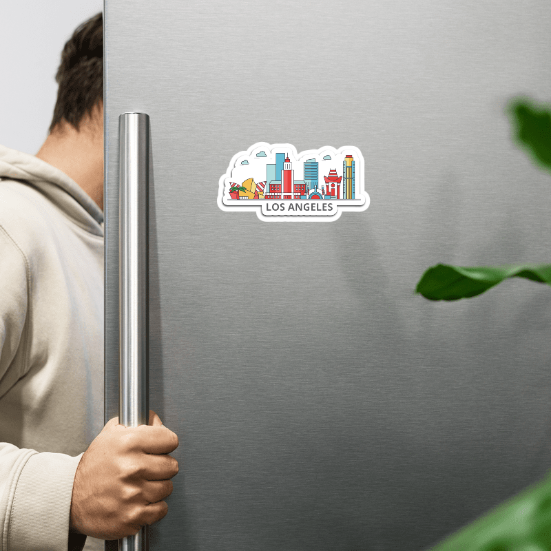 ShopTwiz Los Angeles City Fridge Magnet And Beauty Door Magnets