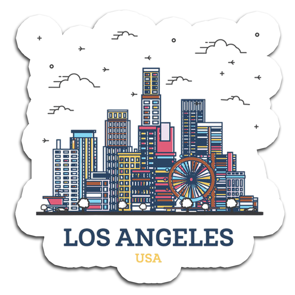 ShopTwiz Los Angeles USA City Fridge Magnet And Beauty Door Magnets
