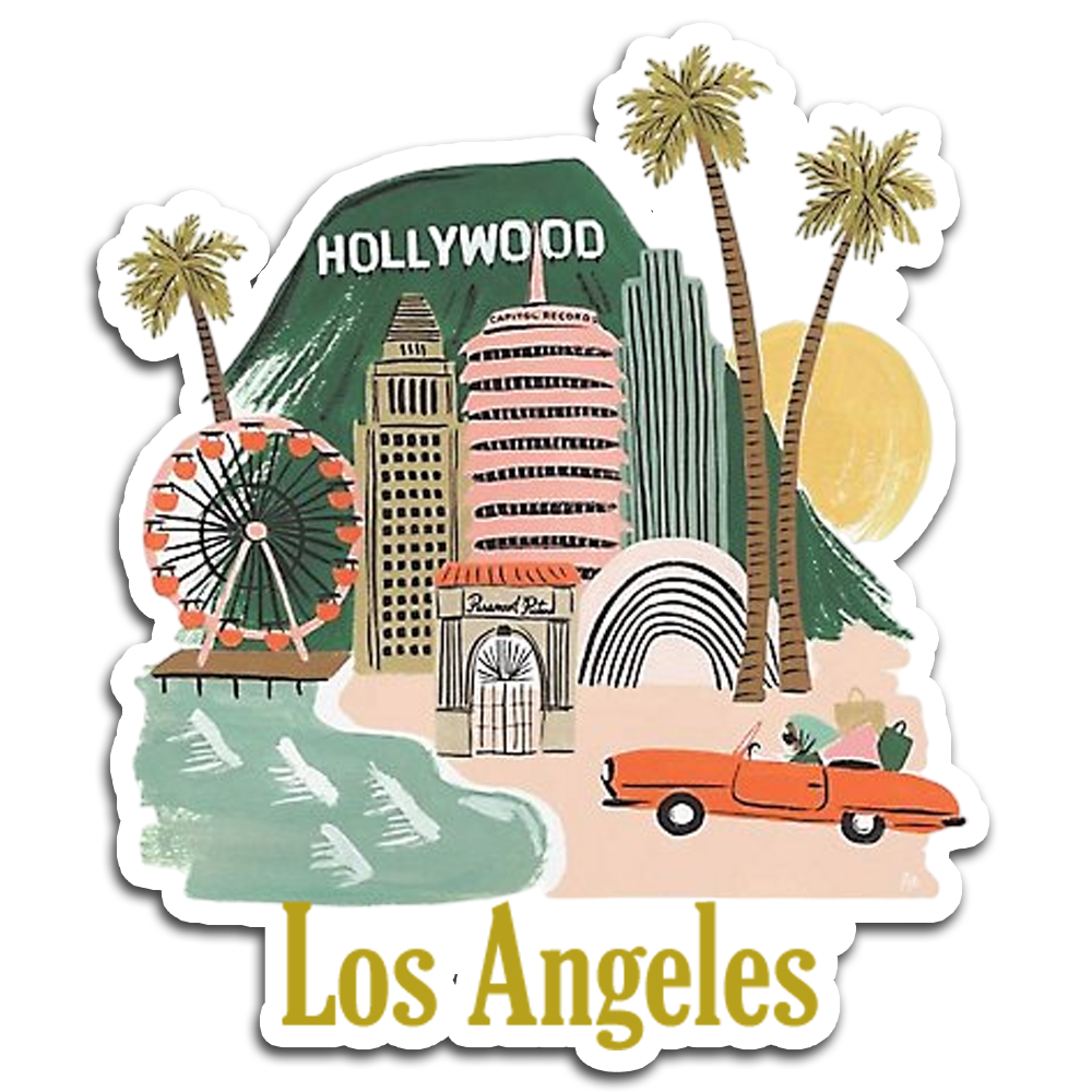 ShopTwiz Los Angeles City Fridge Magnet And Beauty Door Magnets