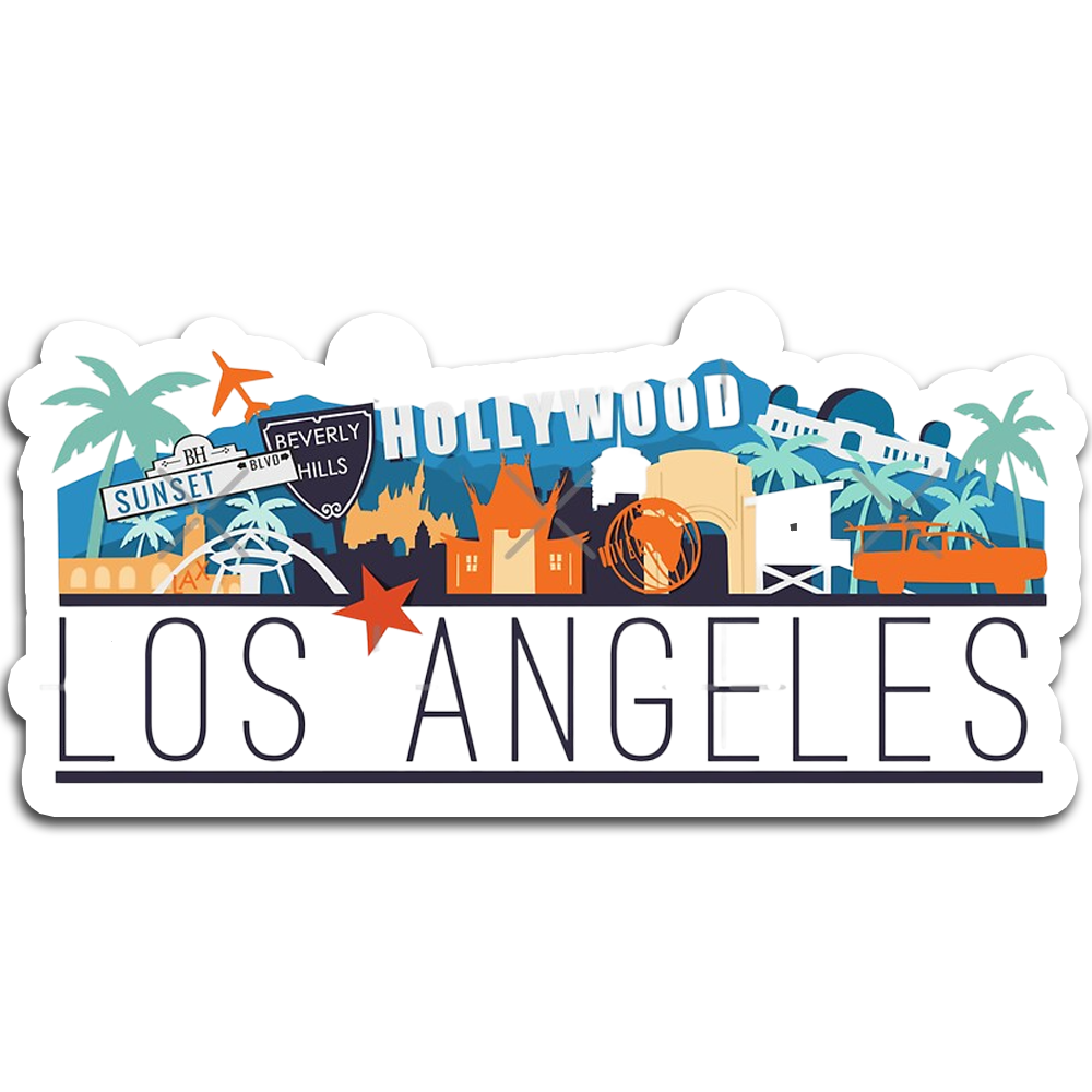 ShopTwiz Los Angeles Amazing City Fridge Magnet And Beauty Door Magnets