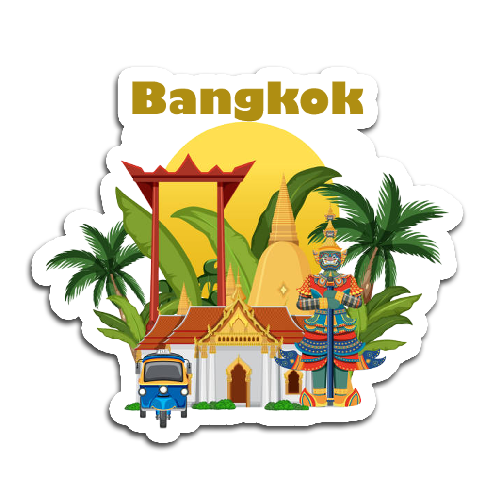 ShopTwiz Bangkok Beautiful City Fridge Magnet And Beauty Door Magnets
