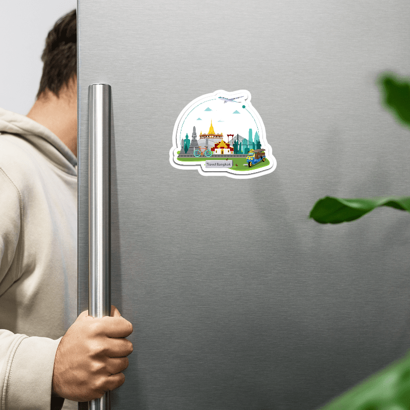ShopTwiz Bangkok Travel City Fridge Magnet And Beauty Door Magnets