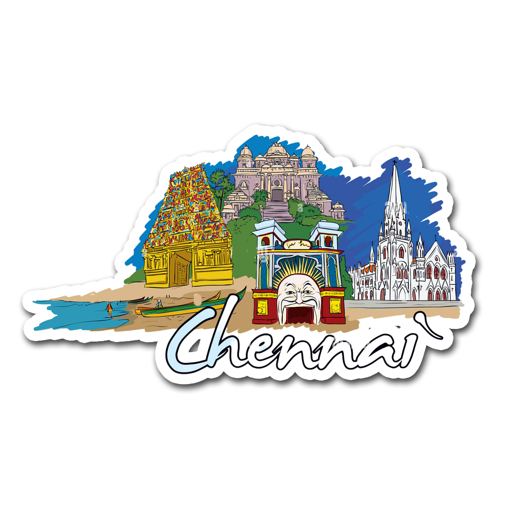 ShopTwiz Chennai Tour Place Beauty Door Magnets And Fridge Magnet