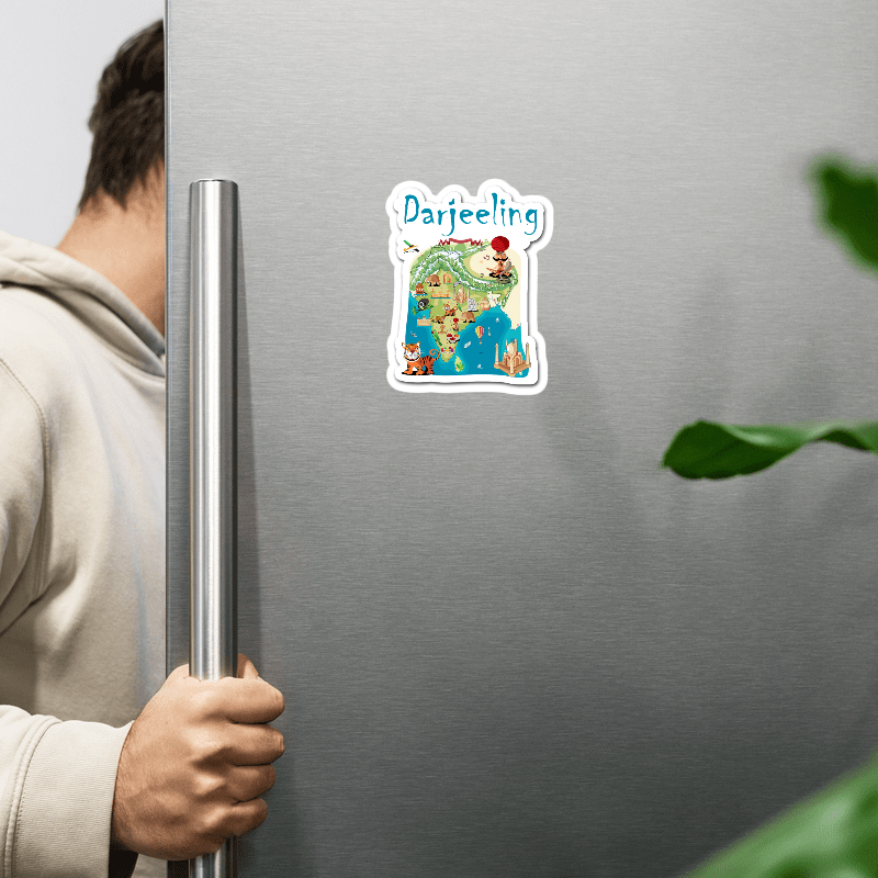 ShopTwiz Darjeeling Tour City Lovely Door Magnets And Fridge Magnet