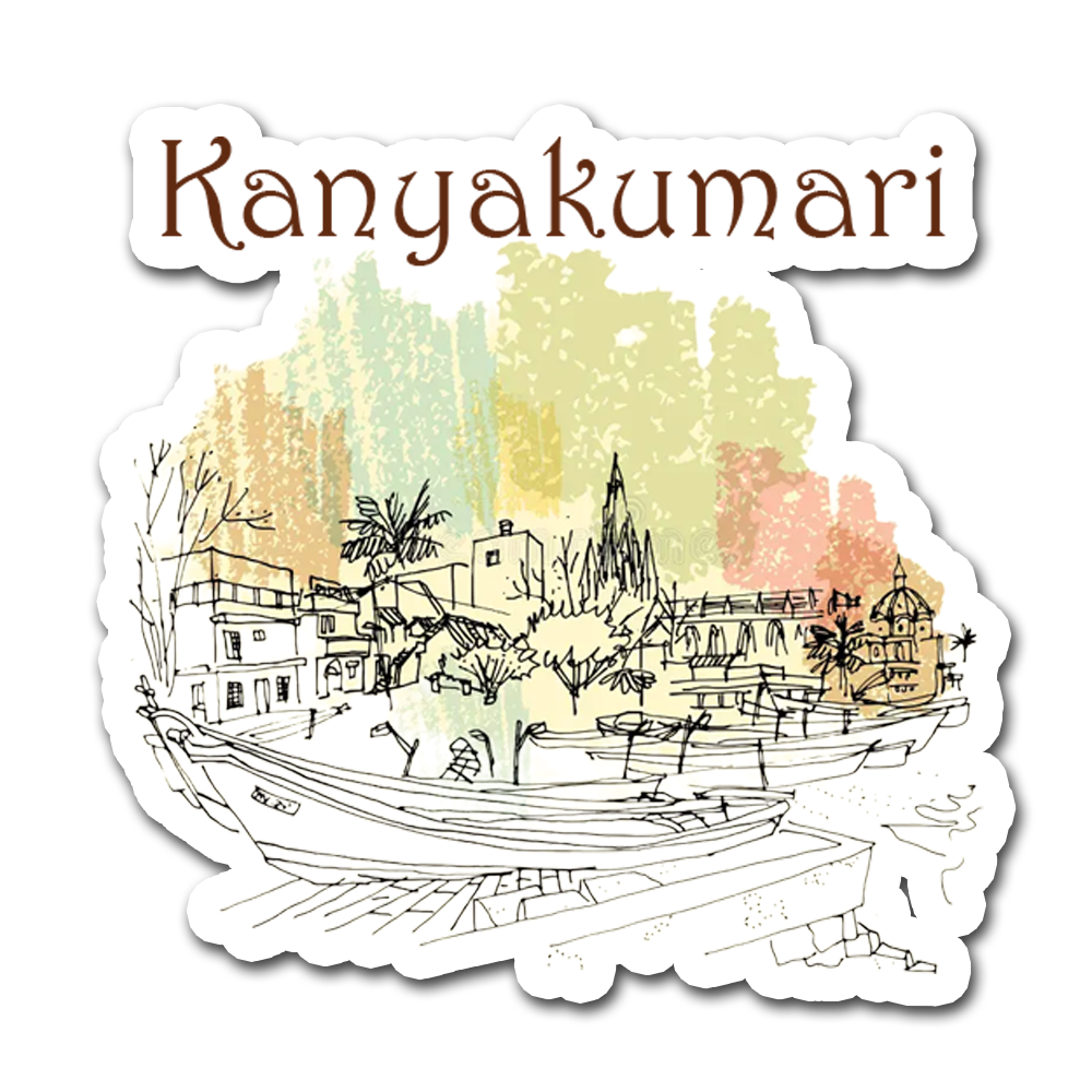 ShopTwiz Kanyakumari Famous City Lovely Door Magnets And Fridge Magnet