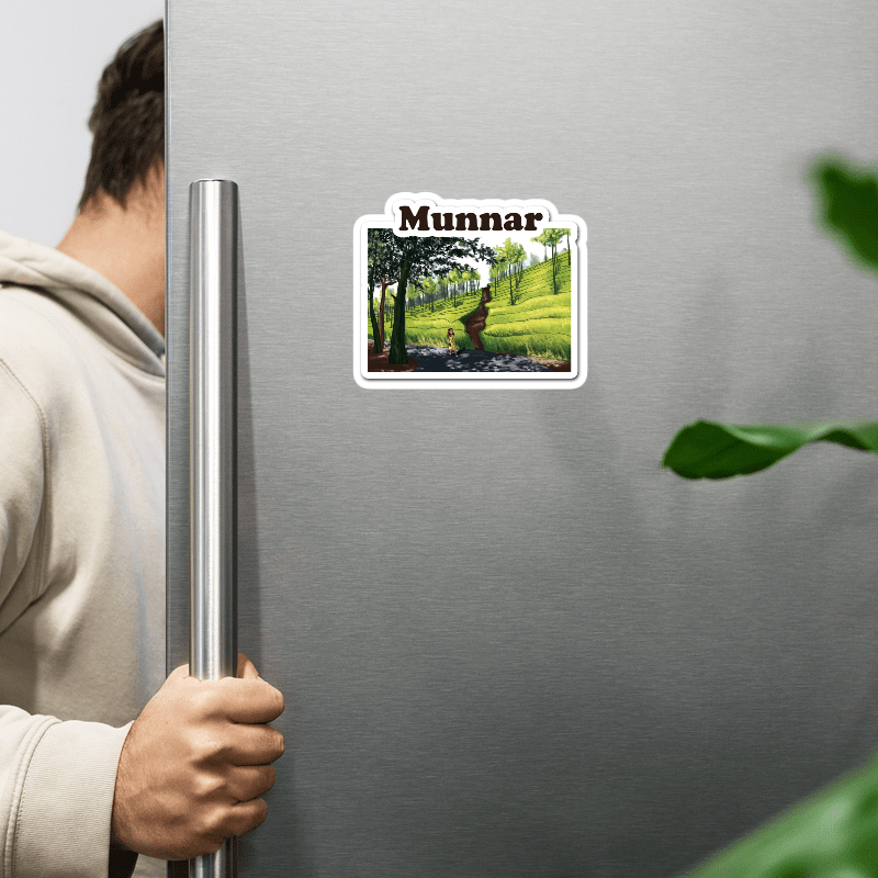 ShopTwiz Munnar Happy City Lovely Door Magnets And Fridge Magnet