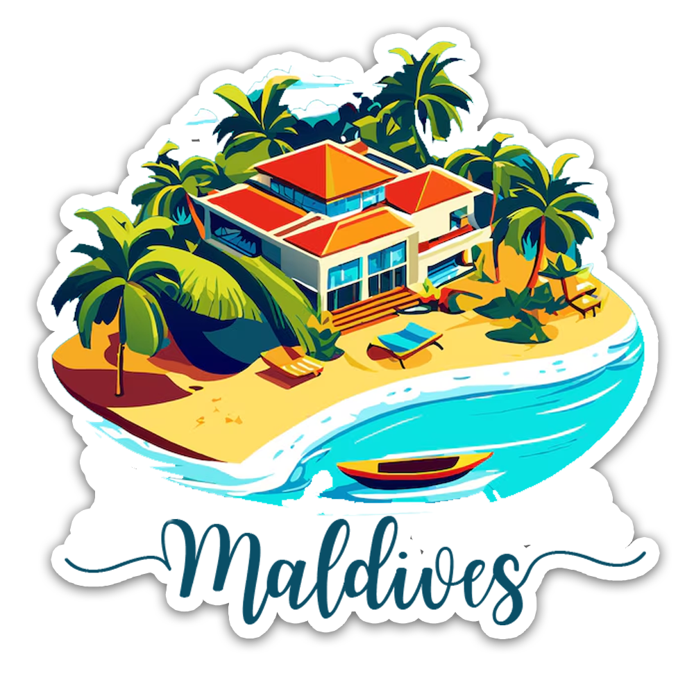 ShopTwiz Maldives Beauty City Fridge Magnet and Door Magnets